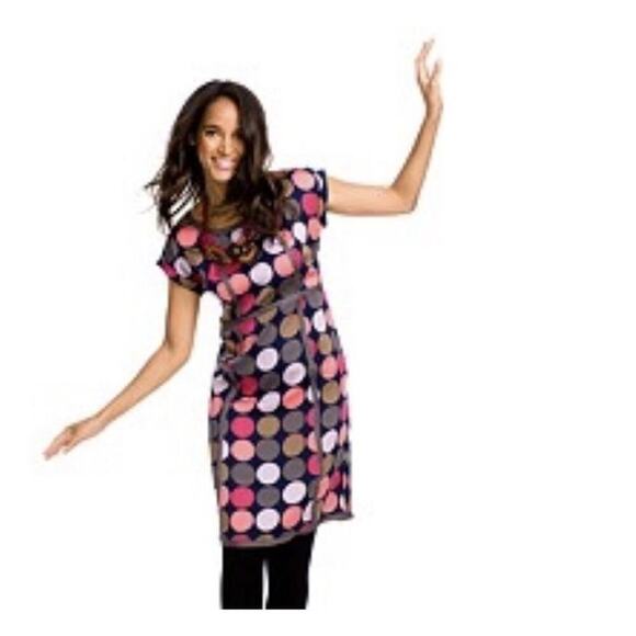 BODEN Silk Notting Hill Polka Dot Dress Sheath Lined Women's Sz 12R - Picture 1 of 8